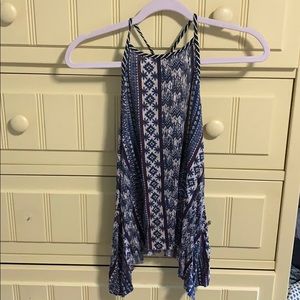 🌟High neck tribal pattern tank top